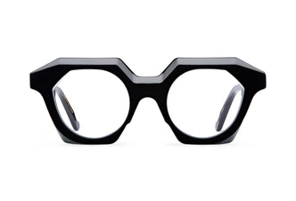 Gafas graduadas Suitto Musa para mujer, montura geométrica de acetato, en negro