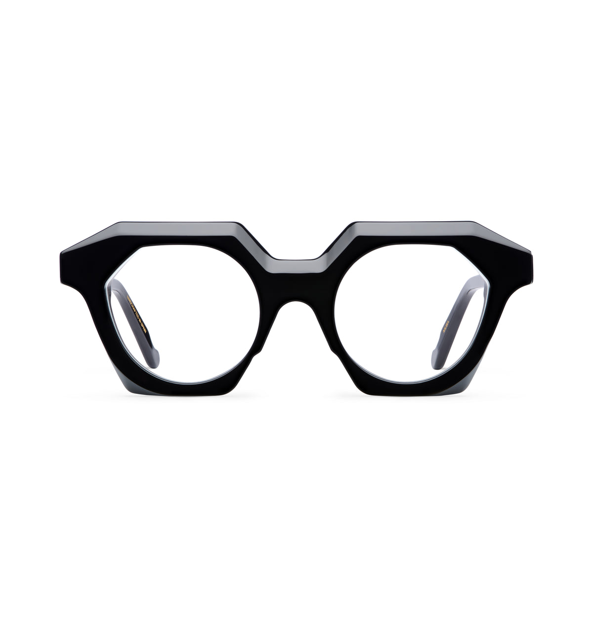 Gafas graduadas Suitto Musa para mujer, montura geométrica de acetato, en negro