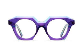 Gafas graduadas Suitto Musa para mujer, montura geométrica de acetato, en violeta