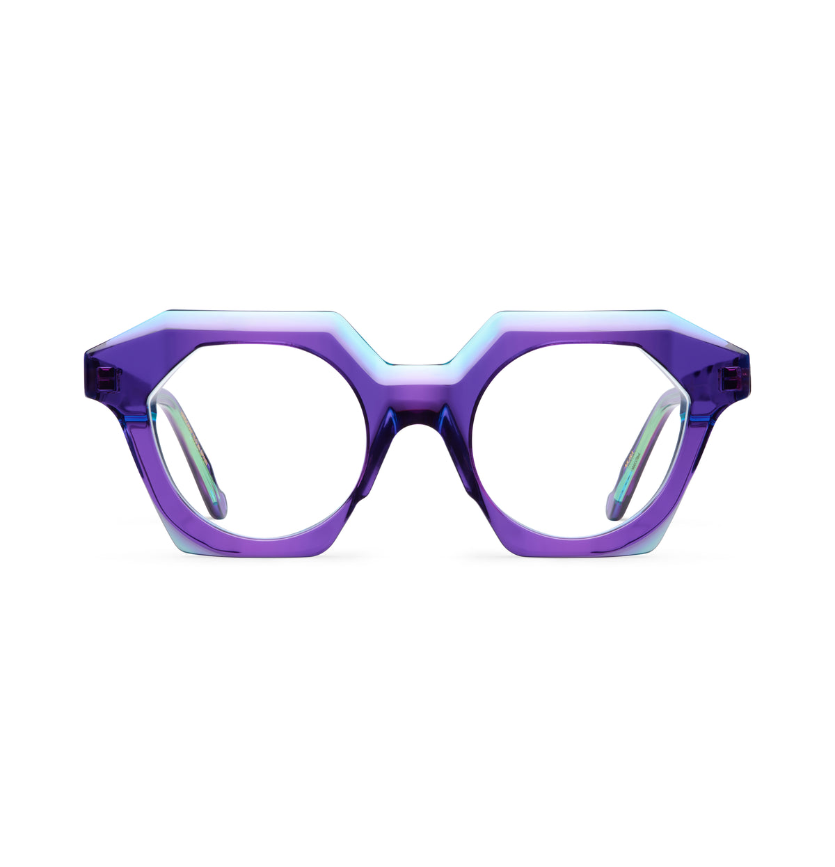 Gafas graduadas Suitto Musa para mujer, montura geométrica de acetato, en violeta