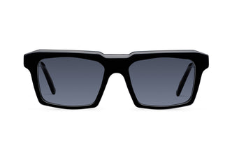 Gafas de sol Suitto Númen para hombre, montura cuadrada de acetato, en negro