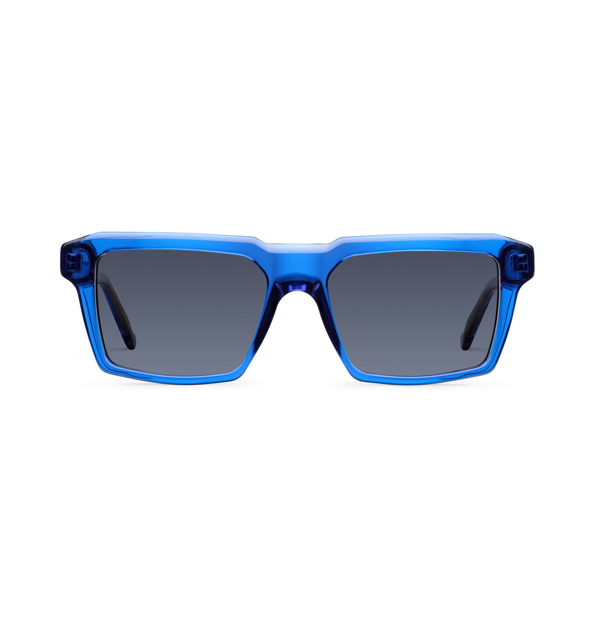 Gafas de sol Suitto Númen para hombre, montura cuadrada de acetato, en azul