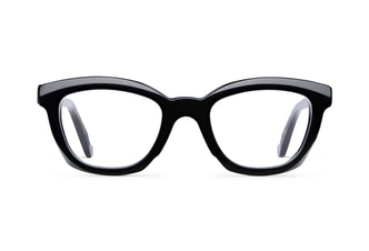Gafas graduadas Suitto Oda para mujer, montura cat-eye de acetato, en negro