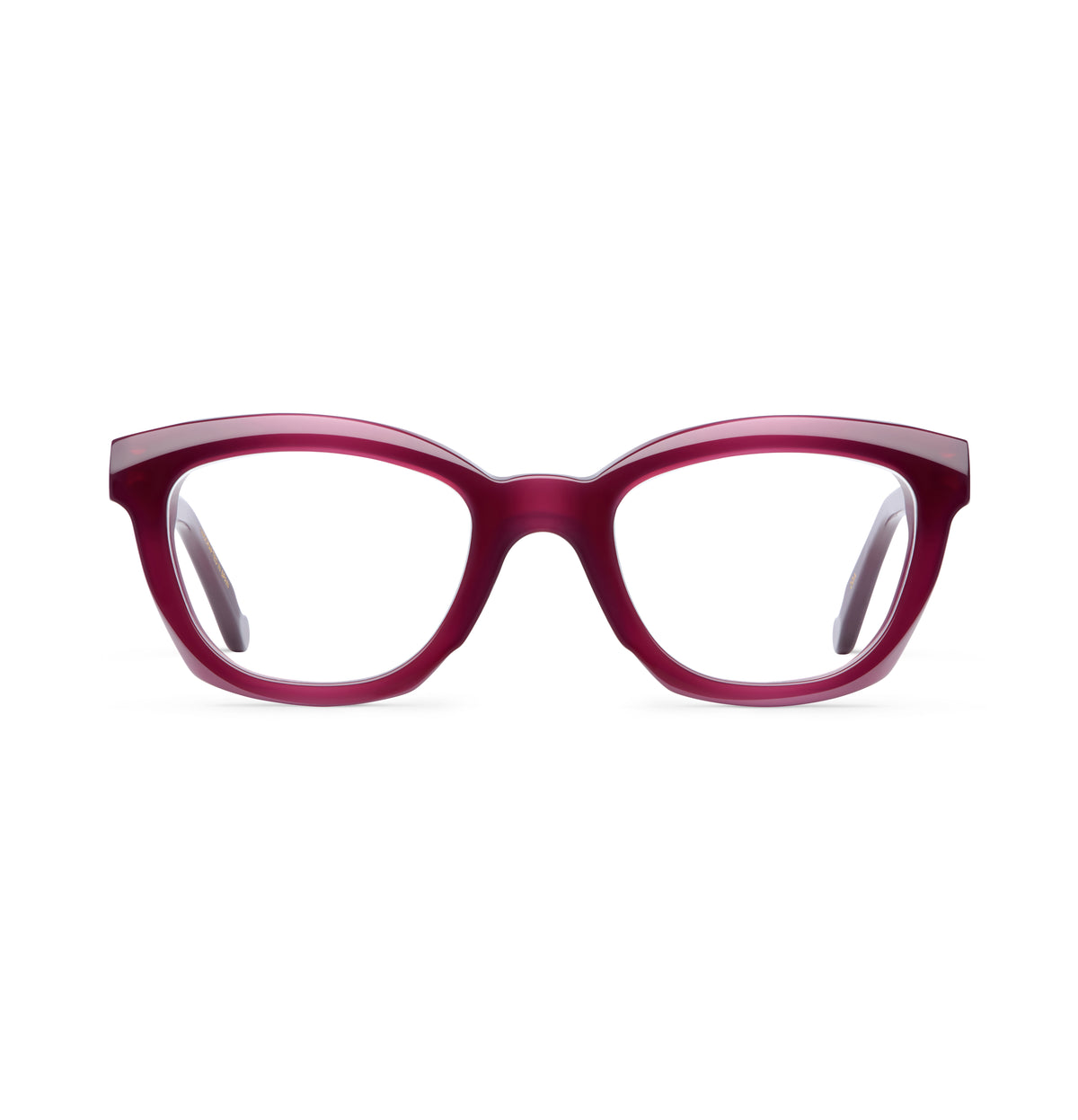 Gafas graduadas Suitto Oda para mujer, montura cat-eye de acetato, en burdeos