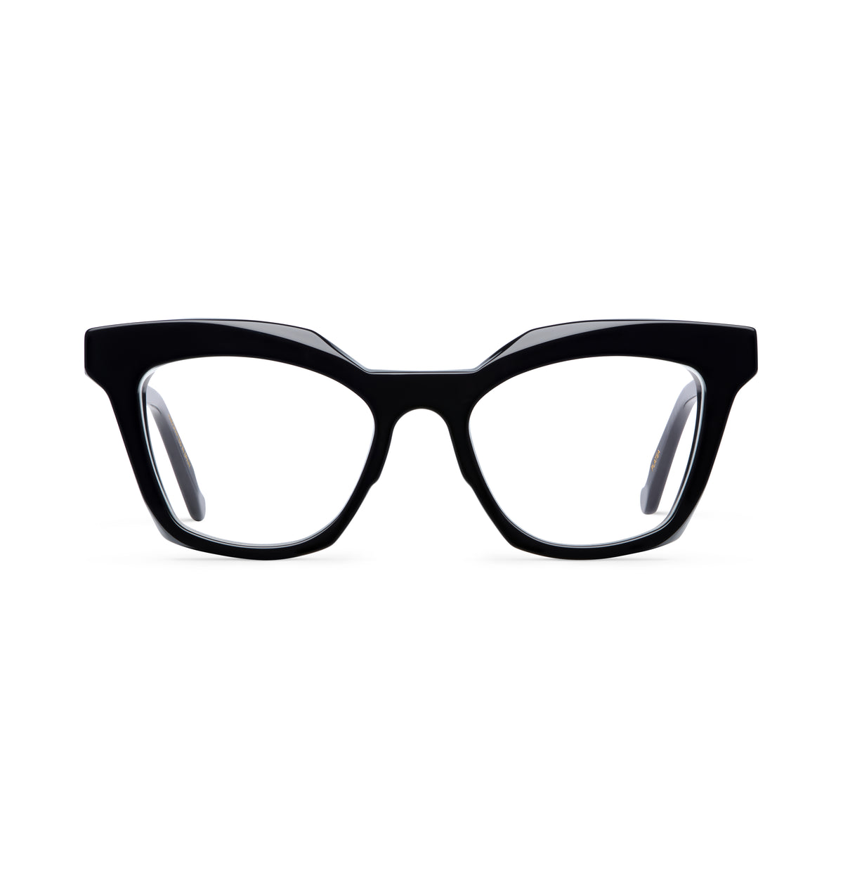 Gafas graduadas Suitto Platea para mujer, montura cat-eye de acetato, en negro