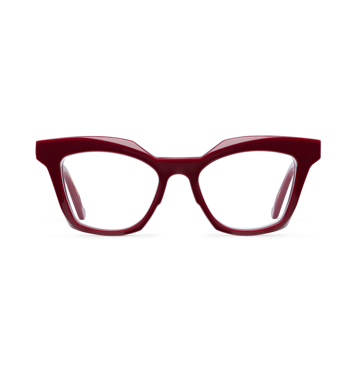 Gafas graduadas Suitto Platea para mujer, montura cat-eye de acetato, en burdeos