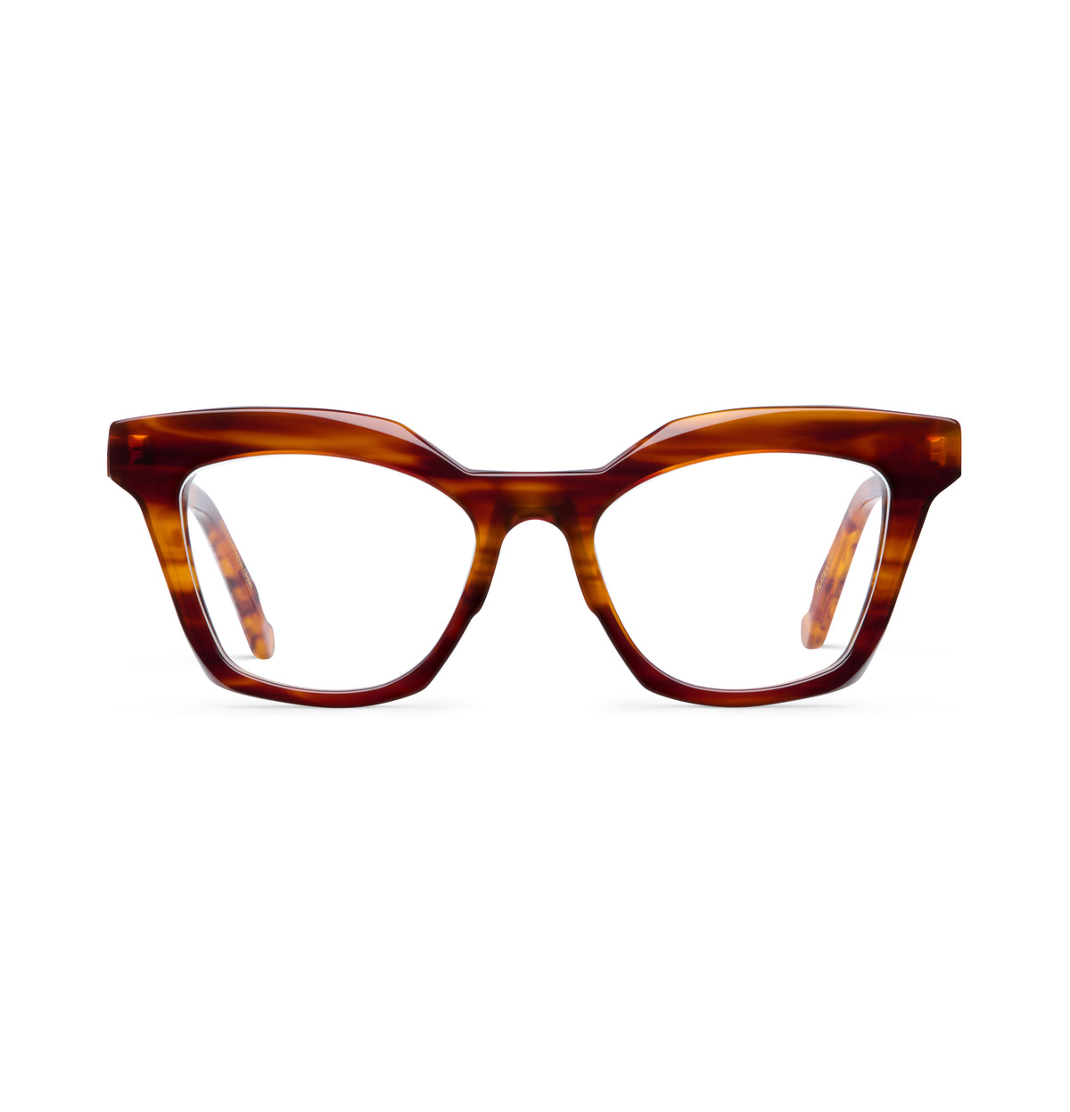 Gafas graduadas Suitto Platea para mujer, montura cat-eye de acetato, en carey cobre