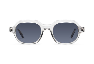 Gafas de sol Suitto Plié para hombre, montura redonda de acetato, en verde
