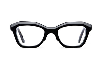 Gafas graduadas Suitto Sonata para mujer, montura cuadrada de acetato, en negro