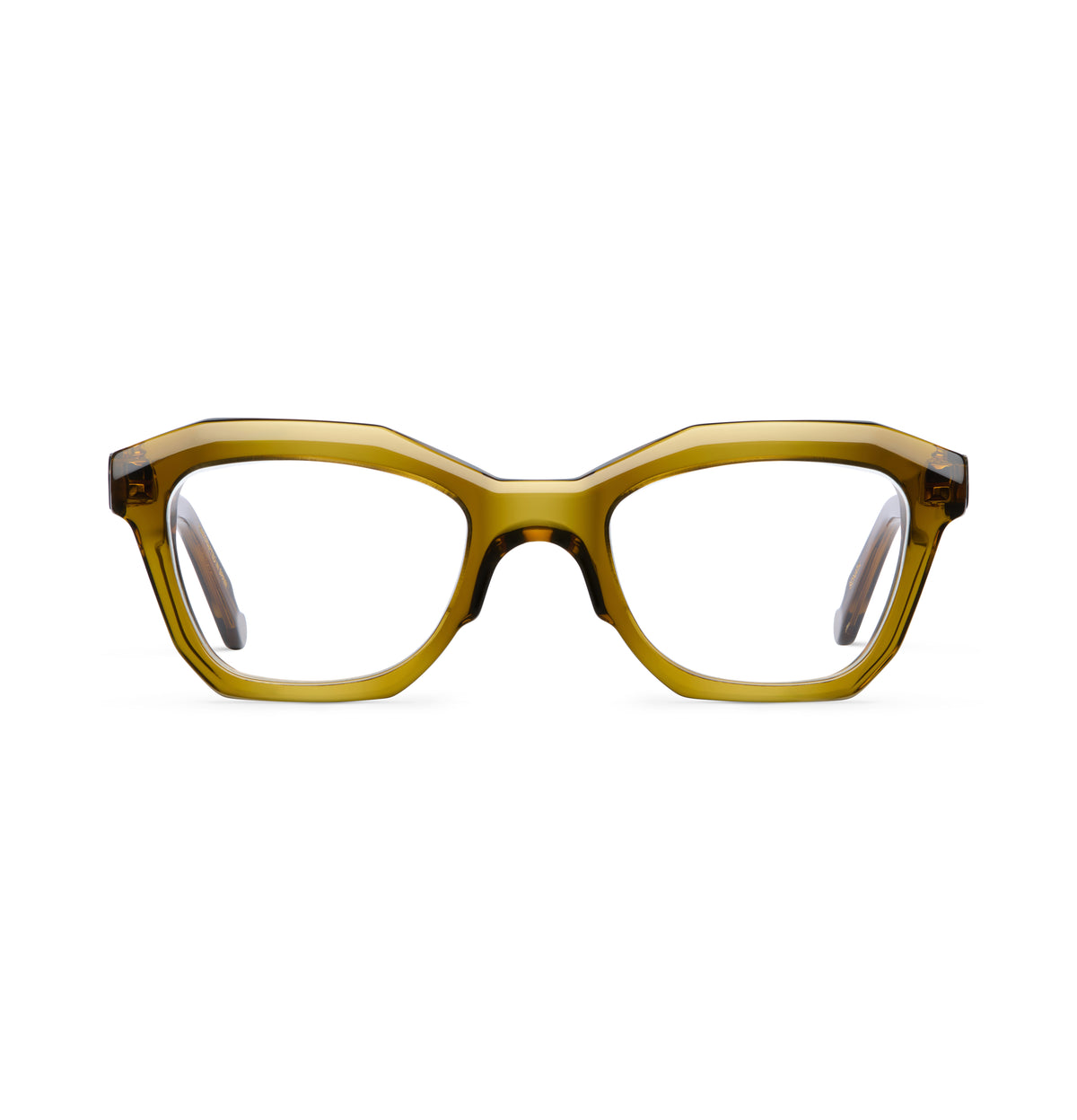Gafas graduadas Suitto Sonata para mujer, montura cuadrada de acetato, en oliva