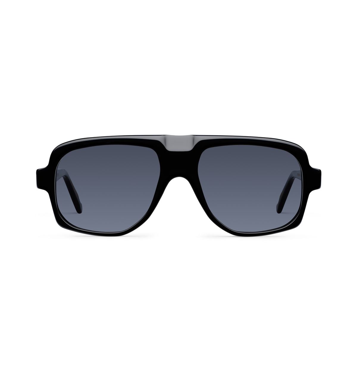 Gafas de sol Suitto Tango para hombre, montura cuadrada de acetato, en negro