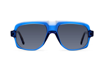 Gafas de sol Suitto Tango para hombre, montura cuadrada de acetato, en azul