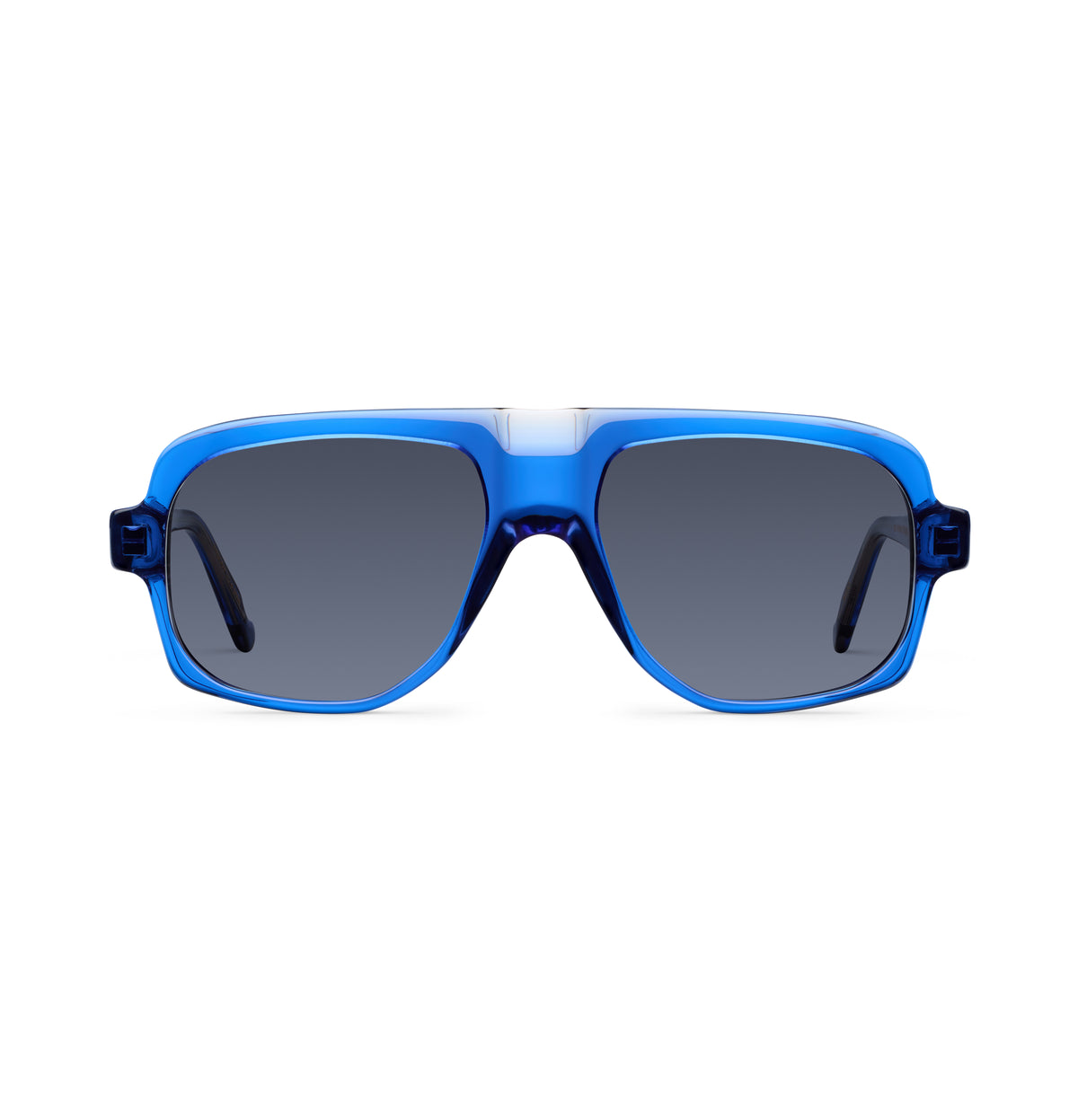 Gafas de sol Suitto Tango para hombre, montura cuadrada de acetato, en azul