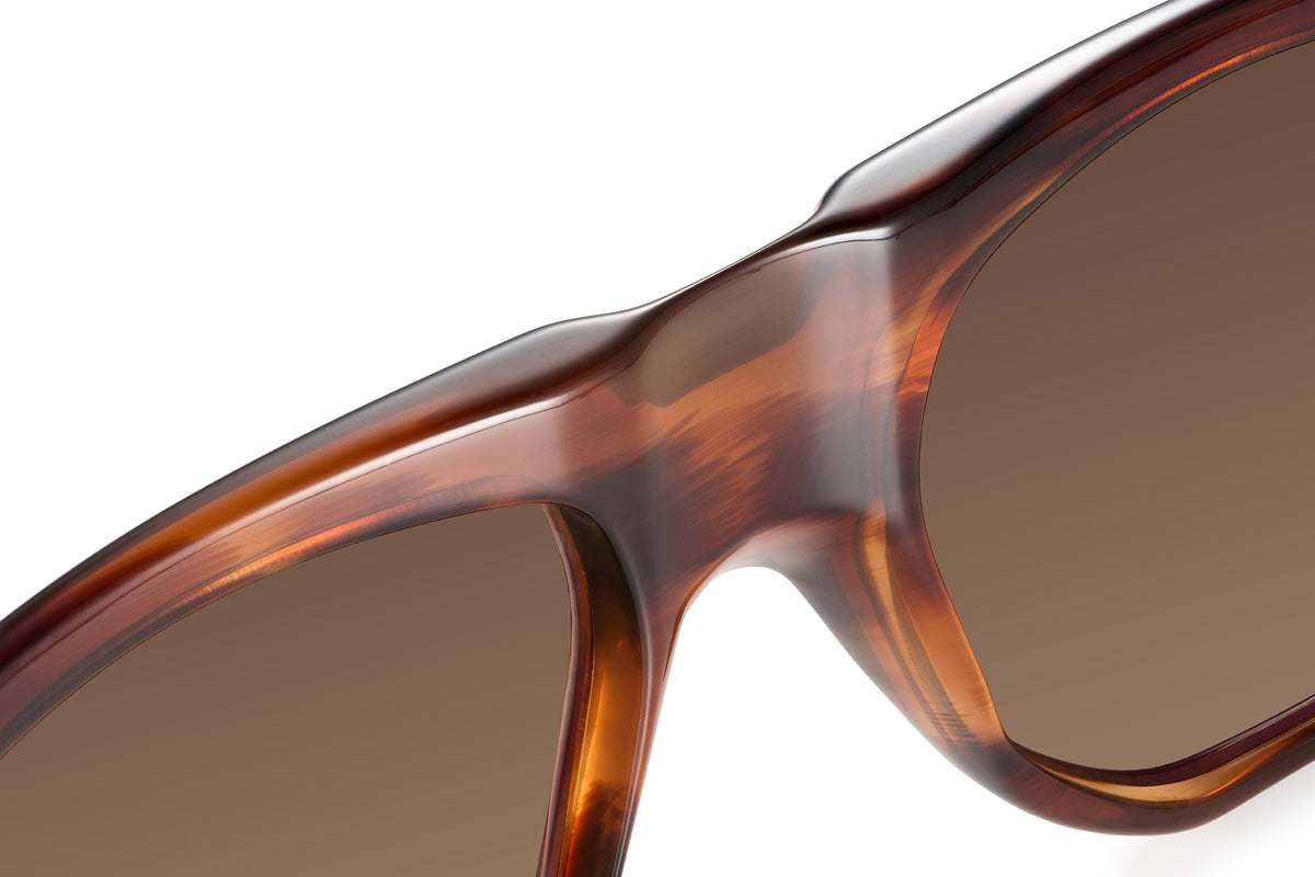 Gafas de sol Suitto Tango para hombre, montura cuadrada de acetato, en carey cobre