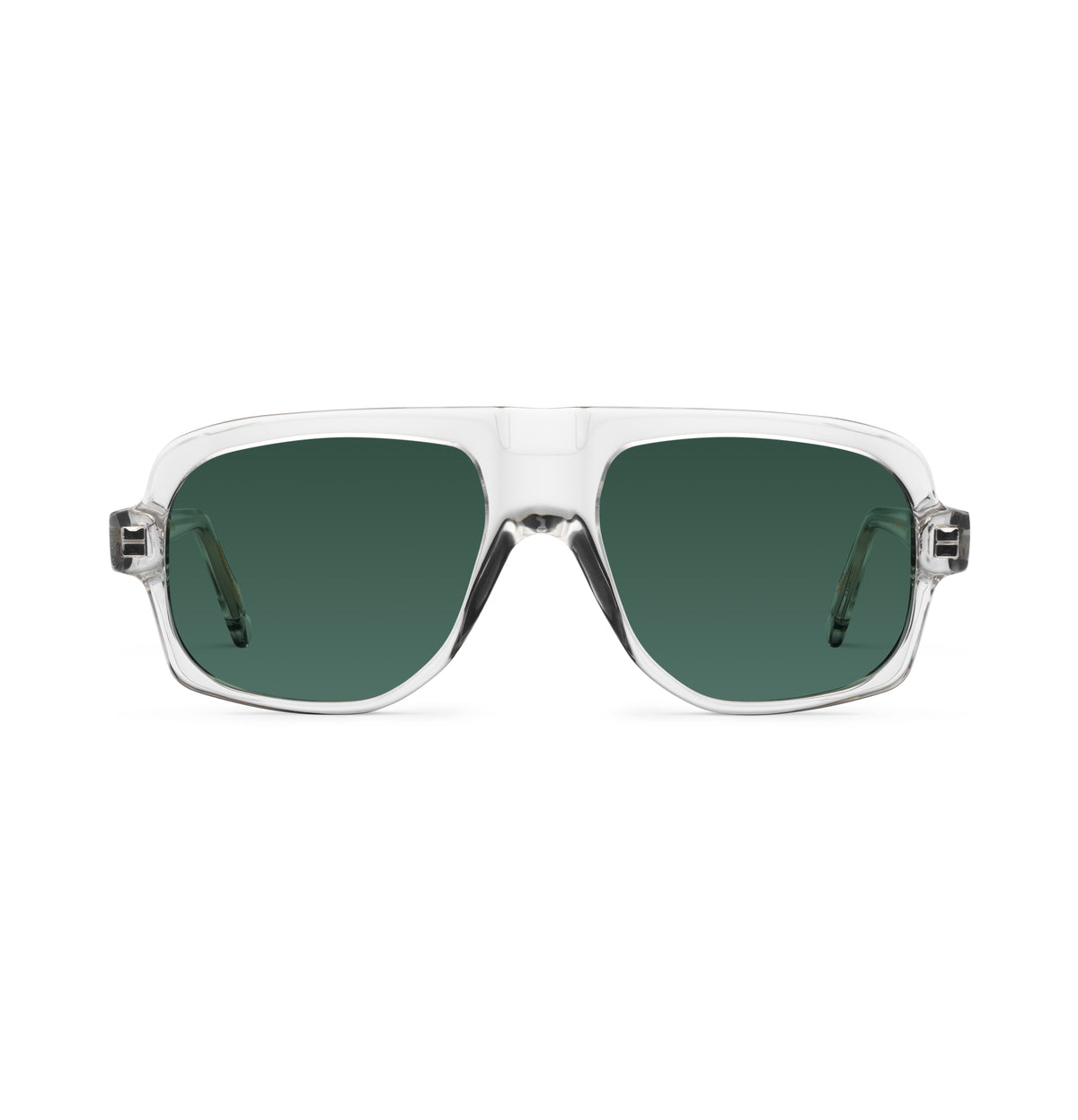 Gafas de sol Suitto Tango para hombre, montura cuadrada de acetato, en transparente