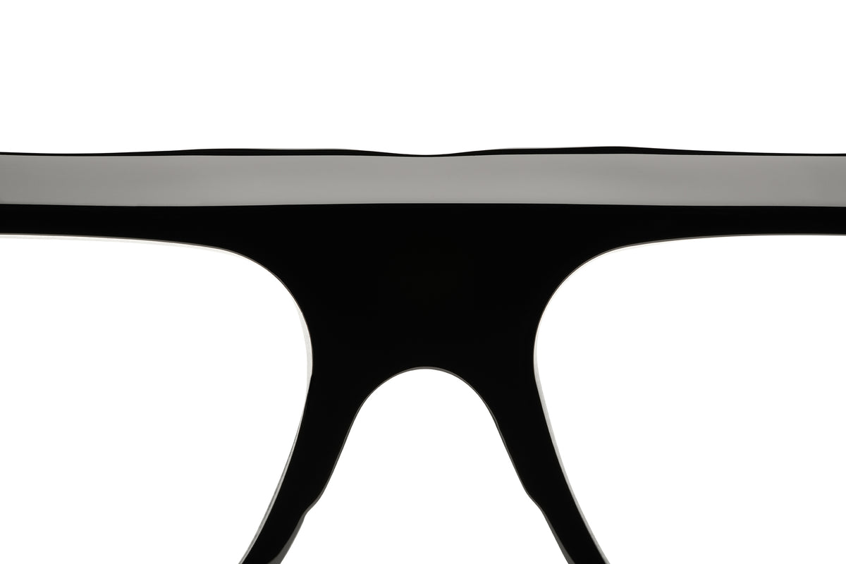 Gafas graduadas Suitto Tempo para hombre, montura cuadrada de acetato, en negro
