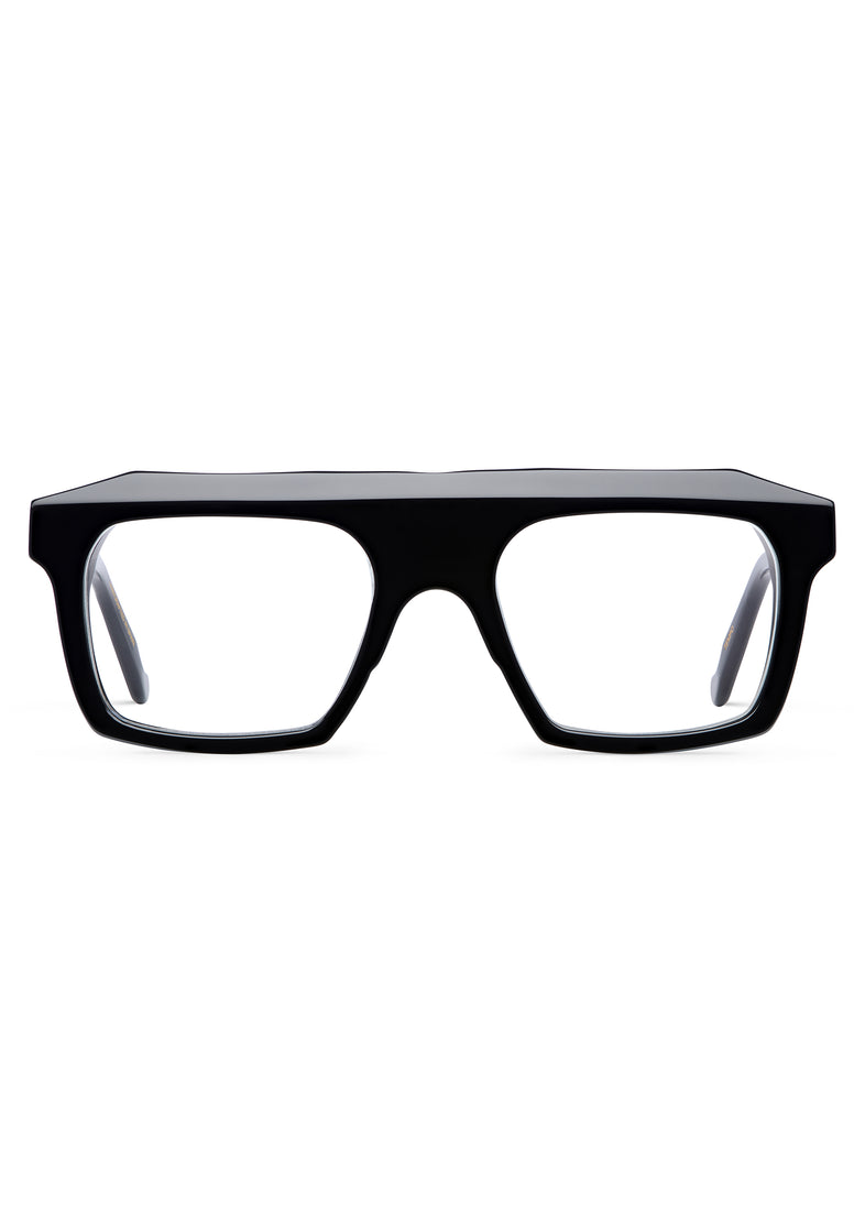 Gafas graduadas Suitto Tempo para hombre, montura cuadrada de acetato, en negro