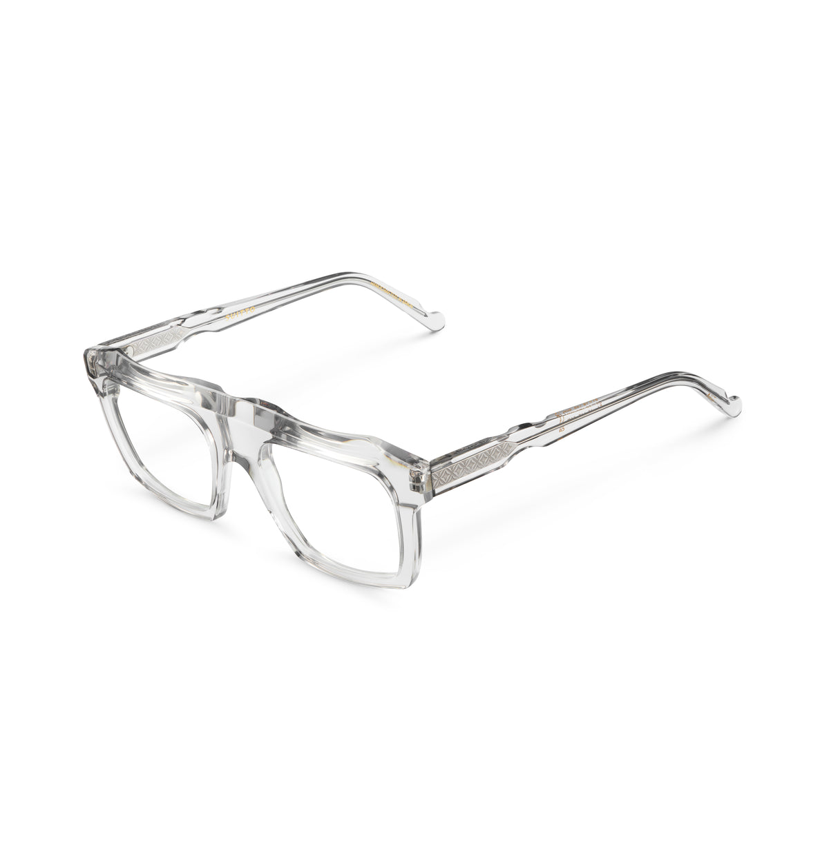 Gafas graduadas Suitto Tempo para hombre, montura cuadrada de acetato, en transparente