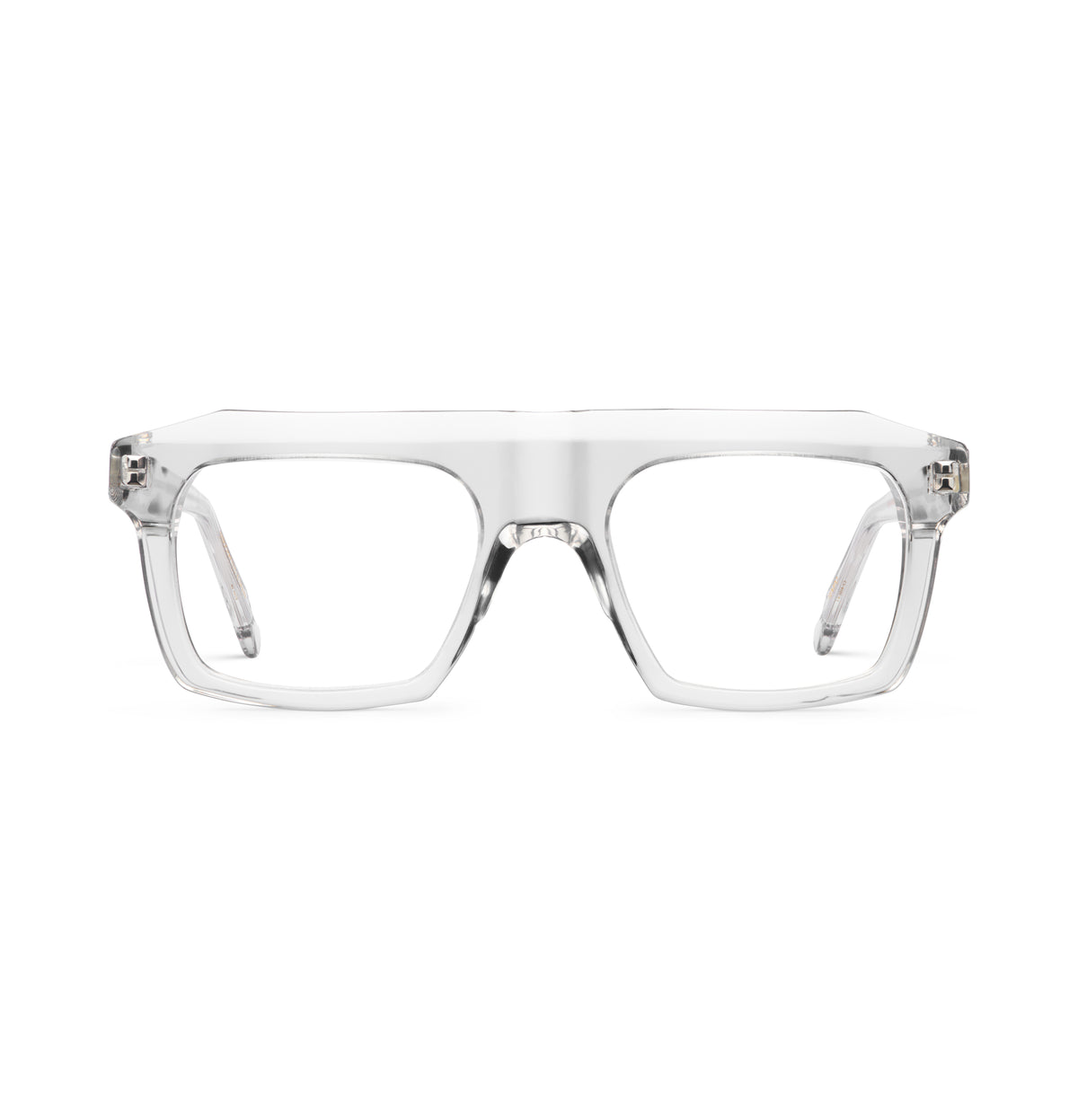 Gafas graduadas Suitto Tempo para hombre, montura cuadrada de acetato, en transparente
