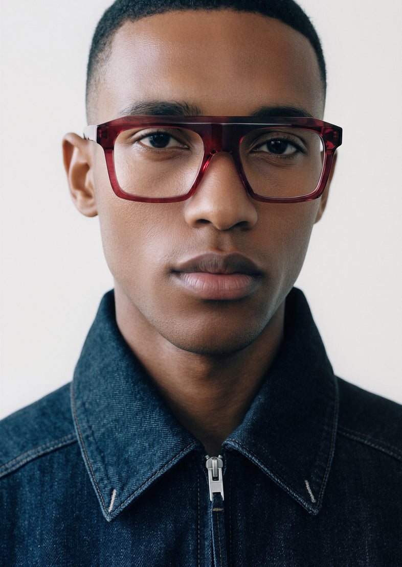 Modelo con gafas graduadas Suitto Tempo