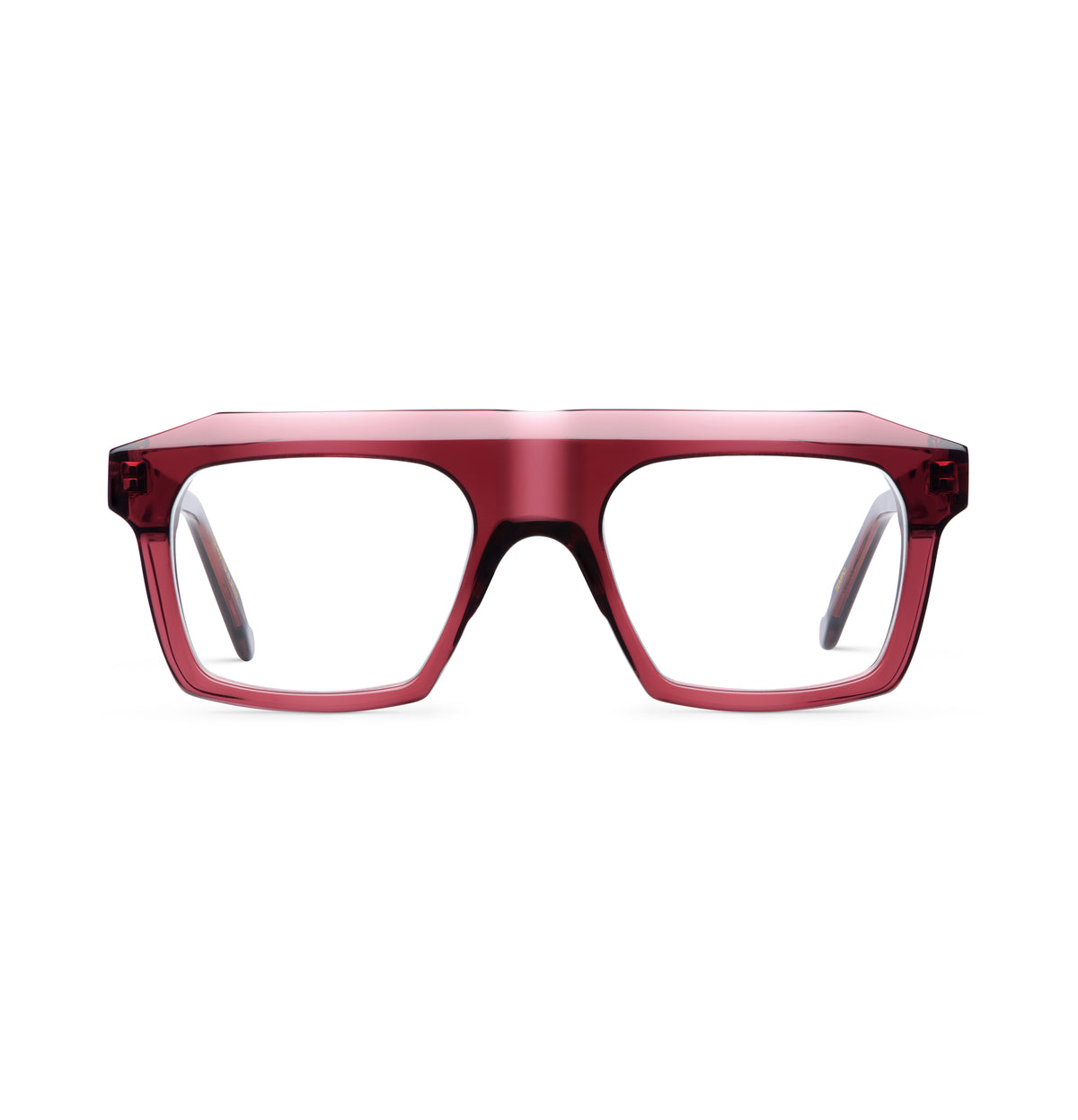 Gafas graduadas Suitto Tempo para hombre, montura cuadrada de acetato, en burdeos