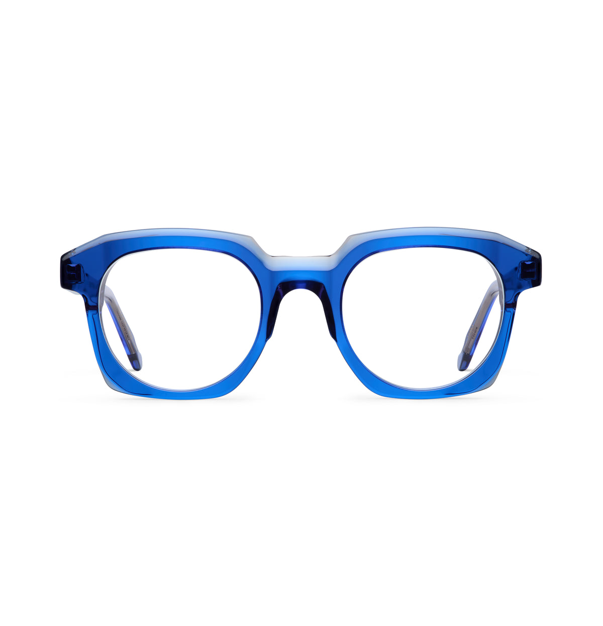 Gafas graduadas Suitto Verso para hombre, montura redonda de acetato, en azul