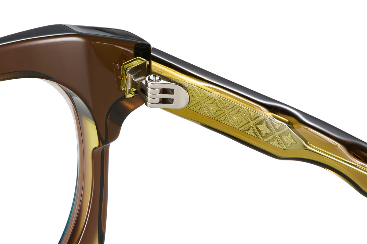 Gafas graduadas Suitto Verso para hombre, montura redonda de acetato, en oliva